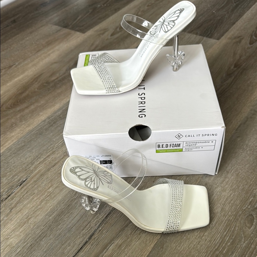 Call It Spring White Heels Modern Design